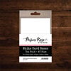 Paper Rose - White Card Bases - Top Fold - 105mm x 148mm - 20 Pack - AU Size