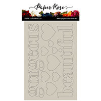 Paper Rose - Chipboard Embellishments - Big Gorgeous Beautiful
