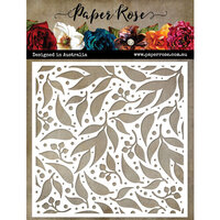 Paper Rose - 6 x 6 Stencils - Spotted Gum Leaf