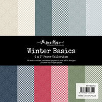 Paper Rose - 6 x 6 Collection Pack - Winter Basics