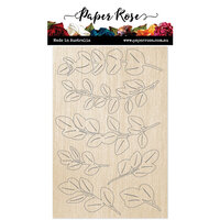 Paper Rose - Wood Embellishments - Baby Blue Leaves