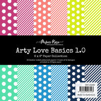 Paper Rose - 6 x 6 Collection Pack - Arty Love Basics 1.0