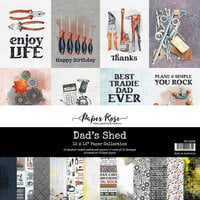 Paper Rose - 12 x 12 Collection Pack - Dad's Shed