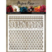 Paper Rose - 6 x 6 Stencils - Barbed Wire Fence