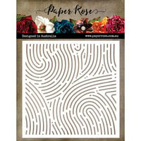 Paper Rose - 6 x 6 Stencils - Fingerprint