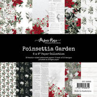 Paper Rose - 6 x 6 Collection Pack - Poinsettia Garden
