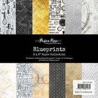 Paper Rose - 6 x 6 Collection Pack - Blueprints