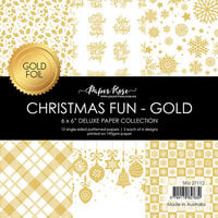 Paper Rose - 6 x 6 Collection Pack - Christmas Fun - Gold