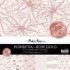 Paper Rose - Christmas - 12 x 12 Collection Pack - Poinsettia - Rose Gold