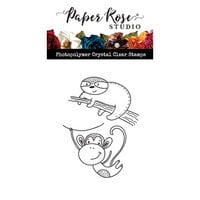 Paper Rose - Clear Photopolymer Stamps - Monkey and Sloth