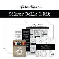Paper Rose - Christmas - Cardmaking Kit - Silver Bells 1