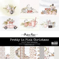 Paper Rose - 12 x 12 Collection Pack - Pretty in Pink Christmas