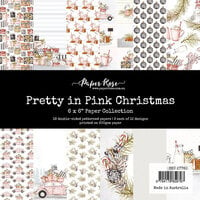 Paper Rose - 6 x 6 Collection Pack - Pretty in Pink Christmas