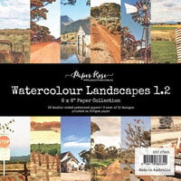 Paper Rose - 6 x 6 Collection Pack - Watercolour Landscapes 1.2