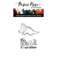 Paper Rose - Clear Photopolymer Stamps - Roar It's Your Birthday
