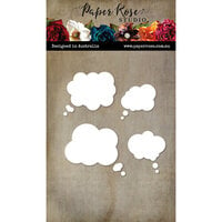 Paper Rose - Dies - Speech Bubbles Clouds