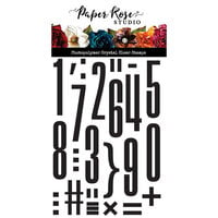 Paper Rose - Clear Photopolymer Stamps - Mega Numbers