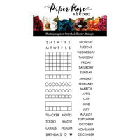 Paper Rose - Clear Photopolymer Stamps - Planner Basics