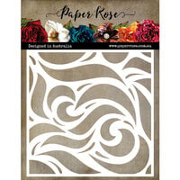 Paper Rose - 6 x 6 Stencils - Big Swirls