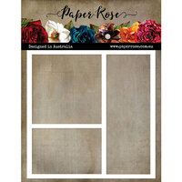 Paper Rose - 6 x 6 Stencils - Rectangular Windows