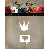 Paper Rose - Dies - Crown And Heart