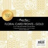 Paper Rose - 6 x 6 Collection Pack - Floral Card Fronts - Gold Foil