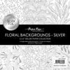 Paper Rose - 6 x 6 Collection Pack - Floral Backgrounds - Silver Foil