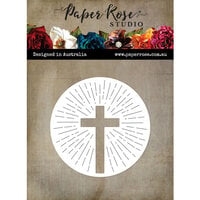 Paper Rose - Dies - Circle With Cut Out Cross
