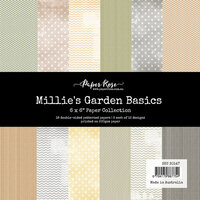 Paper Rose - 6 x 6 Collection Pack - Millie's Garden Basics