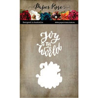 Paper Rose - Christmas Holiday Collection - Dies - Joy To The World Layered Script