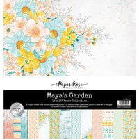 Paper Rose - 12 x 12 Collection Pack - Maya's Garden