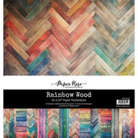 Paper Rose - 12 x 12 Collection Pack - Rainbow Wood