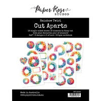 Paper Rose - Cut Aparts - Rainbow Twirl 2