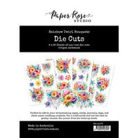 Paper Rose - Die Cuts - Rainbow Twirl Bouquets