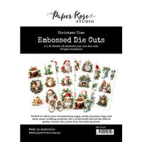 Paper Rose - Embossed Die Cuts - Christmas Time