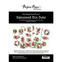 Paper Rose - Embossed Die Cuts - Christmas Time Floral