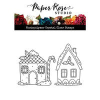 Paper Rose - Sweet Christmas Collection - Clear Photopolymer Stamps - Marie's Sweet Gingerbread Houses