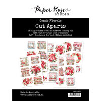 Paper Rose - Candy Kisses Collection - Cut Aparts - Candy Florals