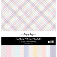 Paper Rose - Easter Time Collection - 12 x 12 Paper Collection - Plaids