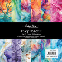Paper Rose - Inky Colour And Splash Collection - 6 x 6 Paper Collection - Inky Colour