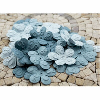 Prima - E Line - Chelsea Collection - Flower Embellishments - Slate Blue