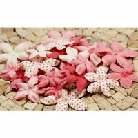 Prima - E Line - Flower Embellishments - Pink Mix 2, CLEARANCE