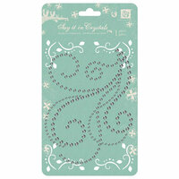Prima - Say It In Crystals Collection - Self Adhesive Jewel Art - Bling - Swirls - Clear, BRAND NEW