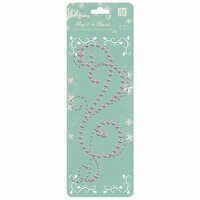 Prima - Say It In Pearls Collection - Self Adhesive Jewel Art - Bling - Swirl 2 - Pink