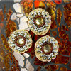 Prima - Dynasty Collection - Bling - Flower Center Embellishments - Citrine, CLEARANCE