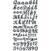 Prima - Pastiche Collection - Gem Alphabet Stickers - Black, CLEARANCE