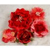 Prima - Symphony Blend - Flower Embellishments - Acceso Red