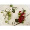 Prima - Holiday Celebration Collection - Flower Embellishments - Frost, CLEARANCE