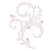 Prima - Say It In Pearls and Crystals Collection - Self Adhesive Jewel Art - Bling - Floral Timepiece - Pink