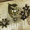 Prima - Vintage Trinkets Collection - Metal Embellishments - Flowers Mix 3